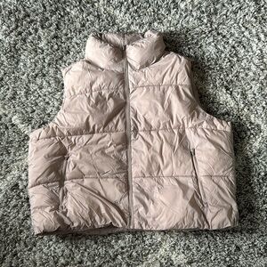 Old Navy | Baby Pink Puffer Vest With Adjustable Waist